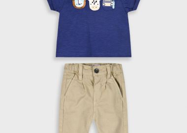 Σετ μπλούζα με παντελόνι για βρεφικό αγόρι (6 - 24 μηνών) | ΜΠΕΖ - Energiers - 